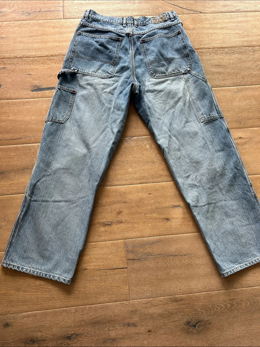 UNIONBAY Men's Washed Blue Carpenter Jeans, vintage